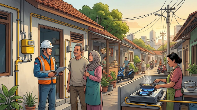Gas Mengalir ke Rumah, Cara Baru Surabaya Mengelola Biaya Energi